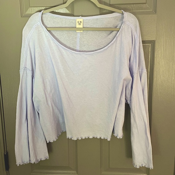 Free People (We The Free) Lavender Bell Sleeve Top - Picture 1 of 2